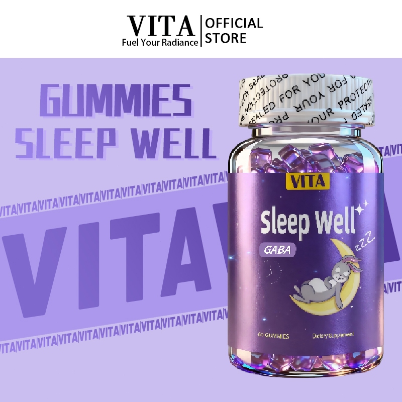 VITA วิตามินซีกัมมี วิตามินรวมซี อาหารเสริม บํารุงสมอง เสริมภูมิคุ้มกันMultivitaminC Gummy Dietary Supplement 60 Gummies