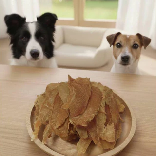 OKASHI SNACK DOG AND CAT ขนมขบเคี้ยวสำหรับสุนัข และแมว (ไก่สไลด์บางกรอบ 140 กรัม)