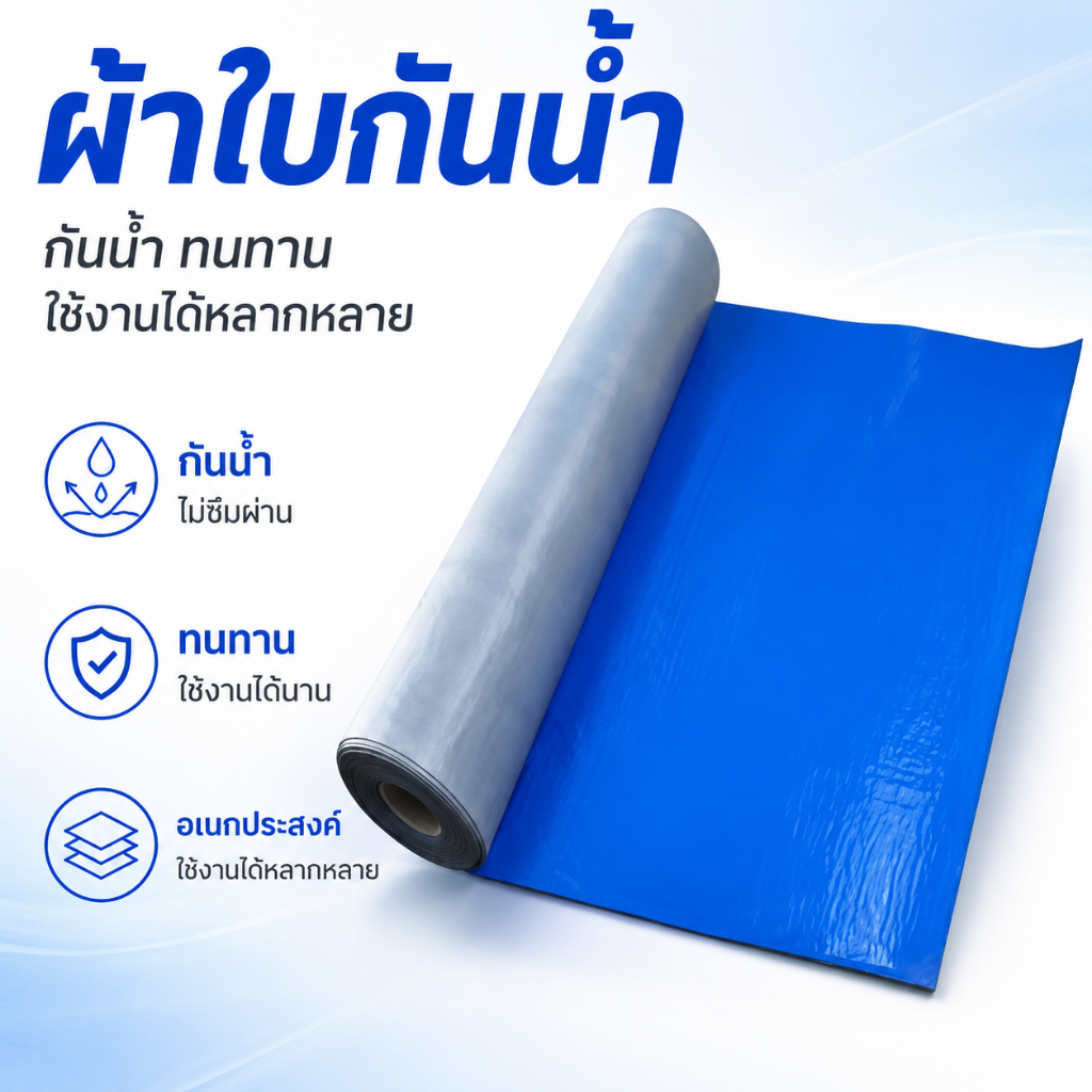 เทปซ่อมรอยรั่วหลังคาสีฟ้า ทนทานนาน100ปีหลังใช้งาน เทปกาวผ้าผ้าใบกันน้ำ กันน้ำกันแดด เทปกาวซ่อมผ้าใบ เทปกาวติดผ้าใบ