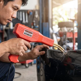 แจก 200 ชิ้น เครื่องเชื่อมพลาสติก PVC เครื่องเย็บกระดาษร้อน 200W เครื่องเชื่อมพลาสติก เครื่องเชื่อม ปืนเชื่อมพลาสติก