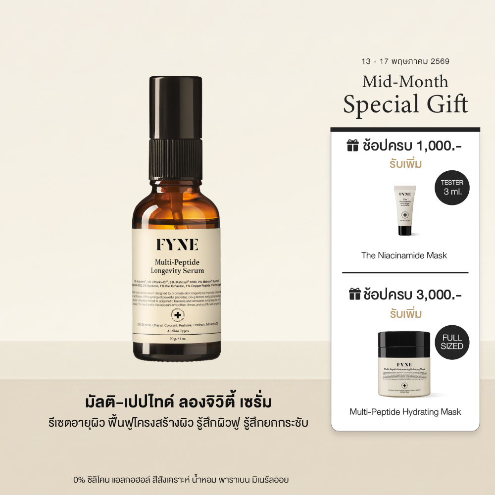 Y02 l FYNE Multi-Peptide Longevity Serum