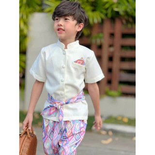 [ ส่งฟรี 🔥 ] ชุดไทยเด็ก mildpaint ชุดไทยใส่สบาย ชุดครอบครัว ชุดออกงานพ่อแม่ลูก ชุดออกงานคู่ แบบที่สาม