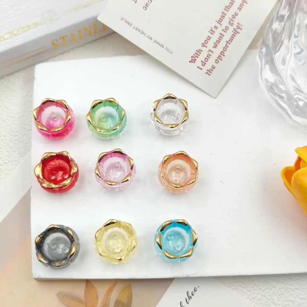 ลูกปัด แมงกระพรุน มีหลากสีให้เลือก ขนาด18mm  สีสันแจ่มใส อุปกรณ์เสริมงานฝีมือ DIY เหมาะสมสำหรับทำสร้อยคอ กำไลข้อแขน
