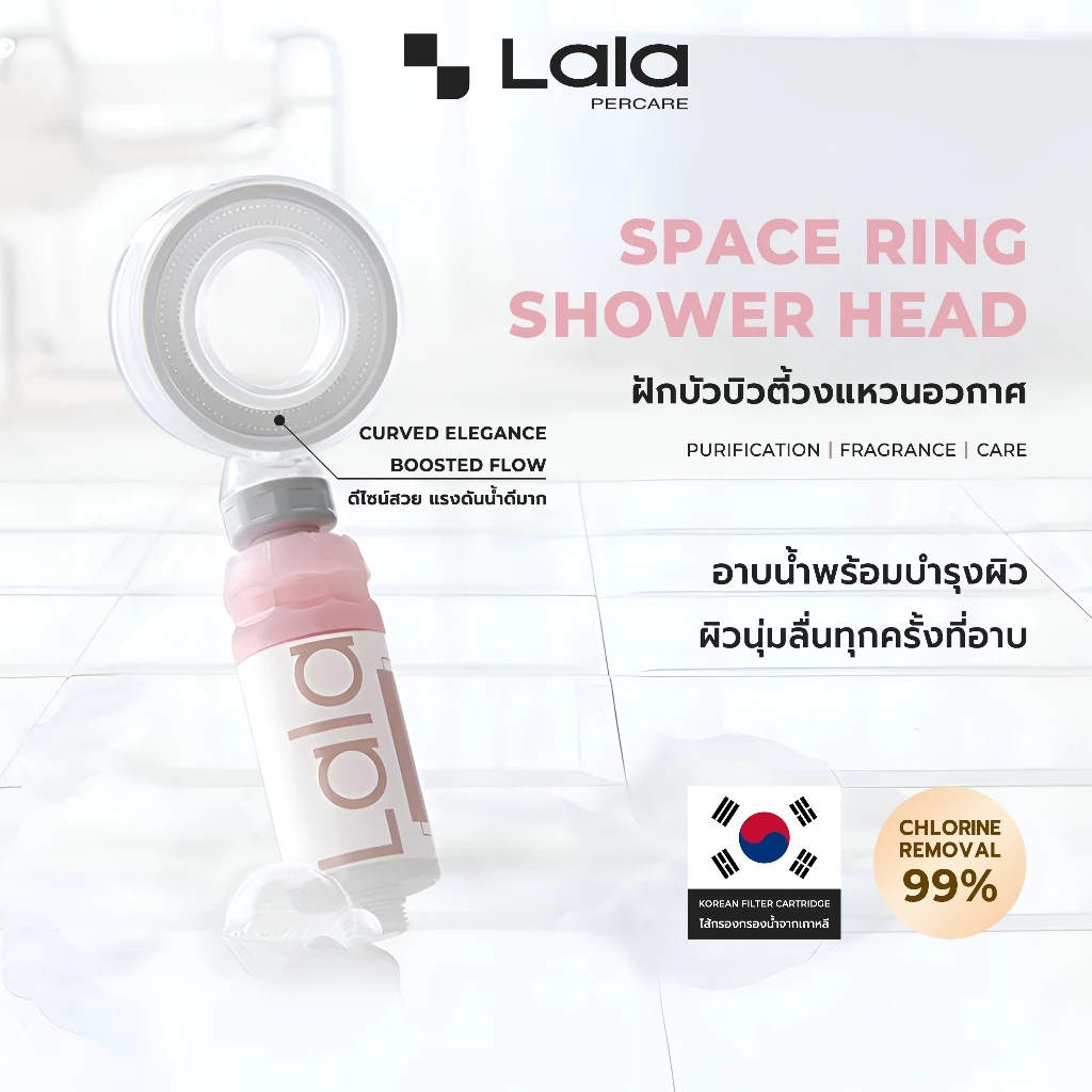 Lalapercare ฝักบัวกรองน้ำลดสิว ฝักบัวเกาหลี ฝักบัวกรองคลอรีน ฝักบัววิตามินซี ฝักบัวอโรม่า ฝักบัวแรงดันบำรุงผิว พร้อมส่ง
