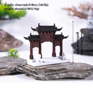 พร้อมส่ง จากไทย โมเดลศาลาจีนจิ๋ว ตกแต่งสวนถาด สวนหิน บ้านตุ๊กตา Miniature Garden DIY ของตกแต่งจิ๋ว