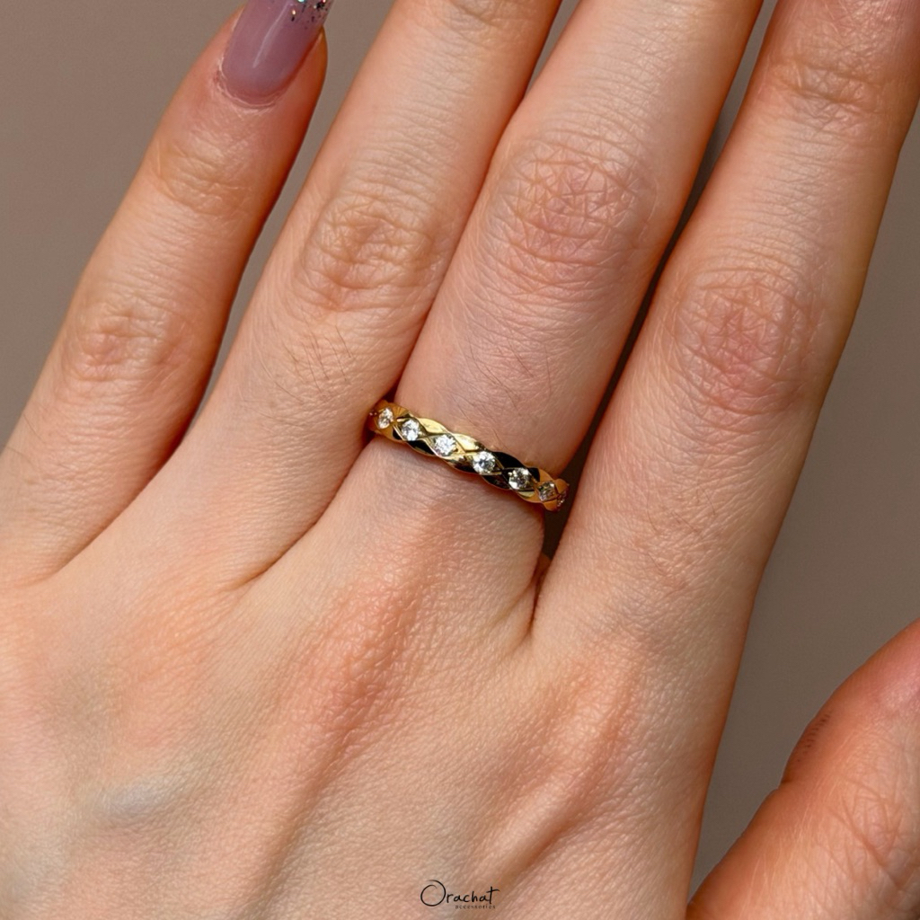 Orachat | Taylor Sheen 14k ring. (แหวนตัวเรือนสแตนเลส)