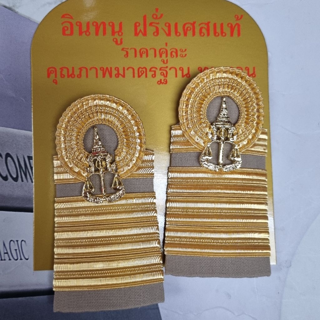 อินทนูอัยการ บ่าชุดกากีชำนาญการ ชำนาญการพิเศษ ดิ้นฝรั่งเศส