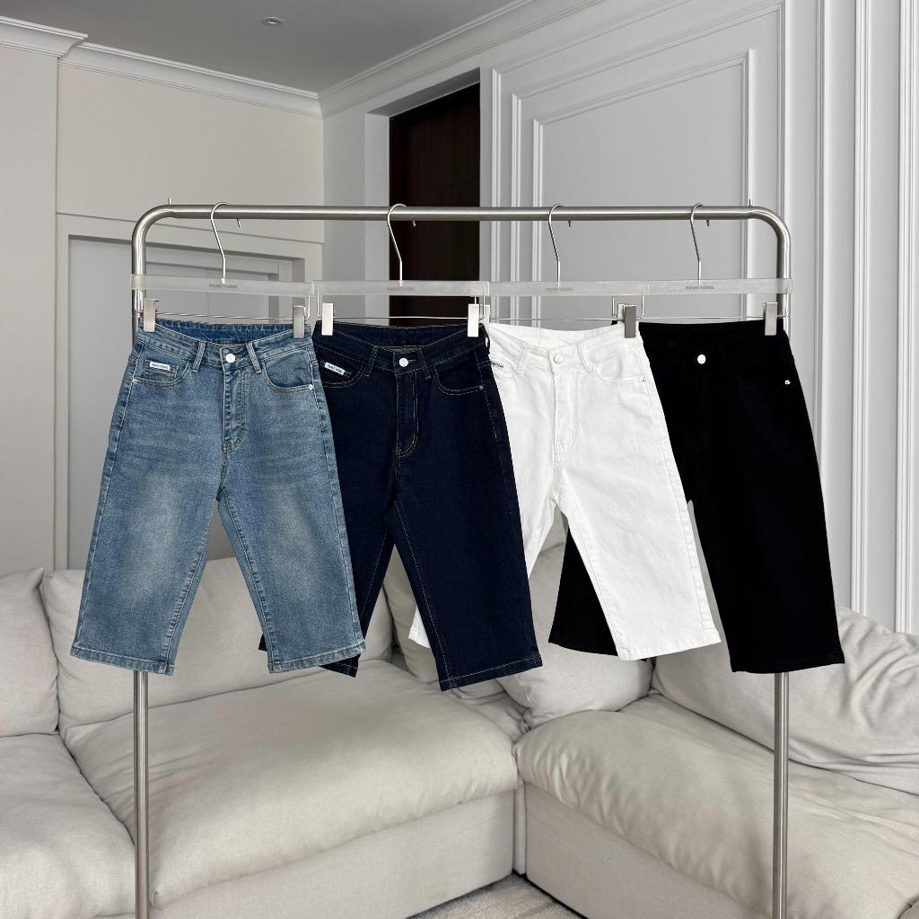 PT32233 Victoria Capri Jeans กางเกงยีนส์ทรงคาปรี 5 ส่วนผ้ายืด PROMTHONG