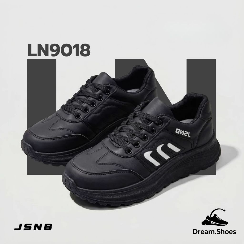 JSNB รองเท้าผ้าใบเสริมส้น รองเท้า Chunky ผู้หญิง ทรงสปอร์ตเกาหลี น้ำหนักเบา ใส่สบาย [LN9018]