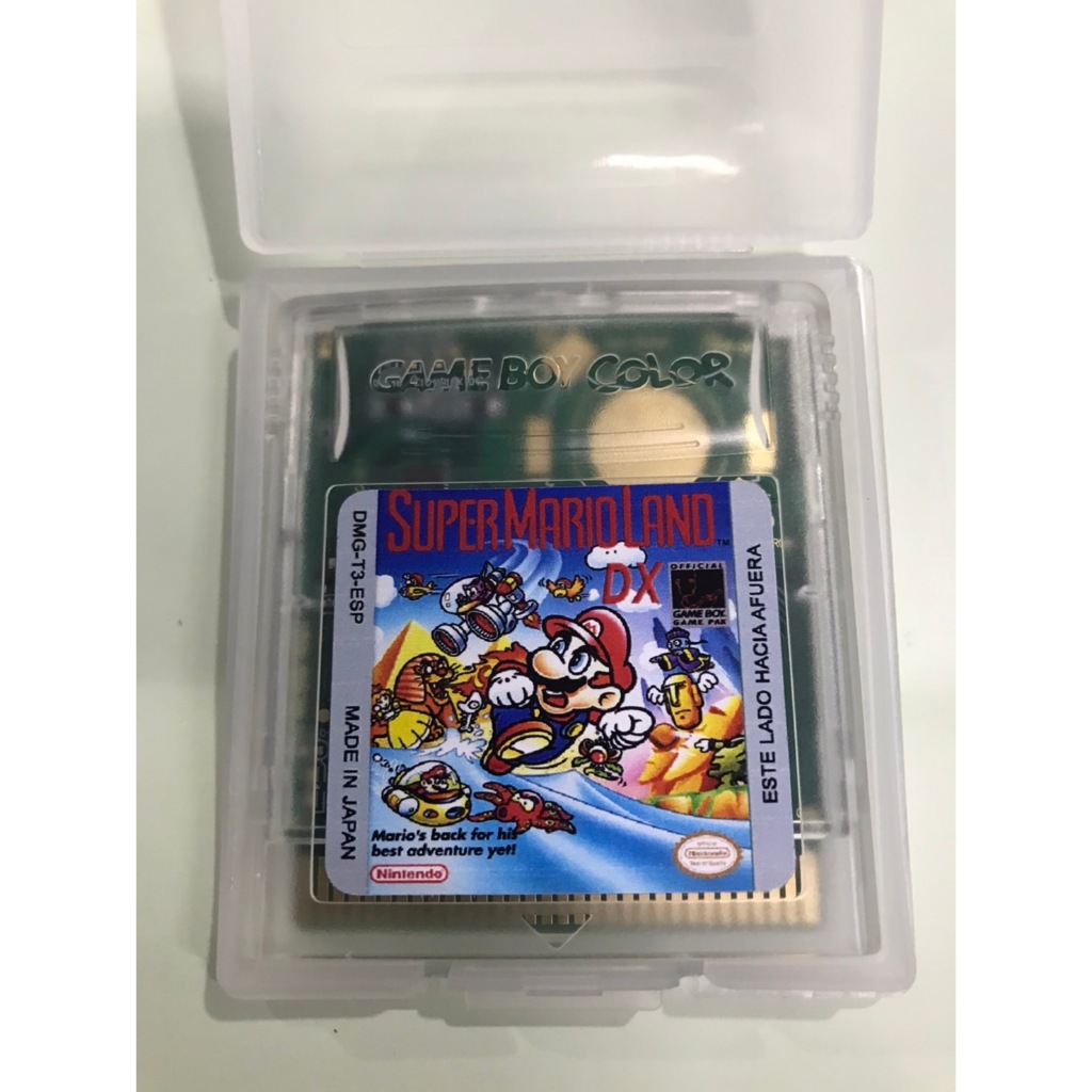 ตลับ GBC ( Game boy Colour ) Super Mario Land DX ตลับผลิตใหม่ กรอบใสตอนนี้สามารถเล่นแบบสีได้แล้ว