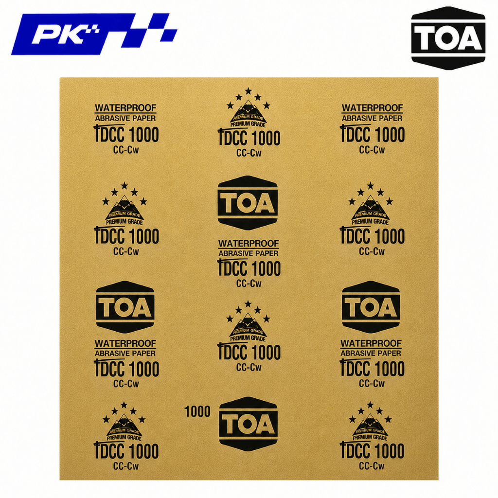 กระดาษทราย TOA WATERPROOF ABRASIVE PAPER TDCC 1000 CC-CW