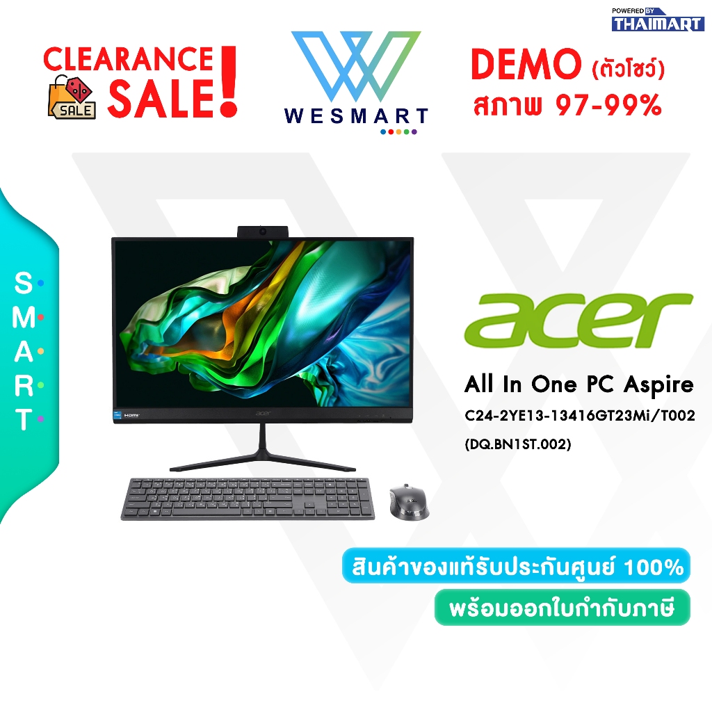 #Demo AcerAspire C24-2YE13-13416GT23Mi/T002 (DQ.BN1ST.002) : Intel Core i5-1334U/Warranty 1 Years #ต
