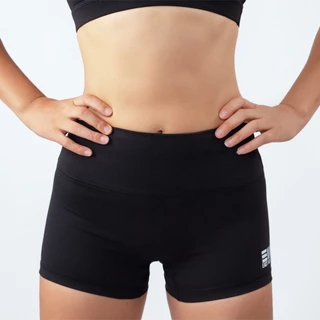 SEAMLESS BUTT HUGGERS WITH POCKET - BLACK 2.5 นิ้ว กางเกงออกกำลังกายขาสั้นผู้หญิง