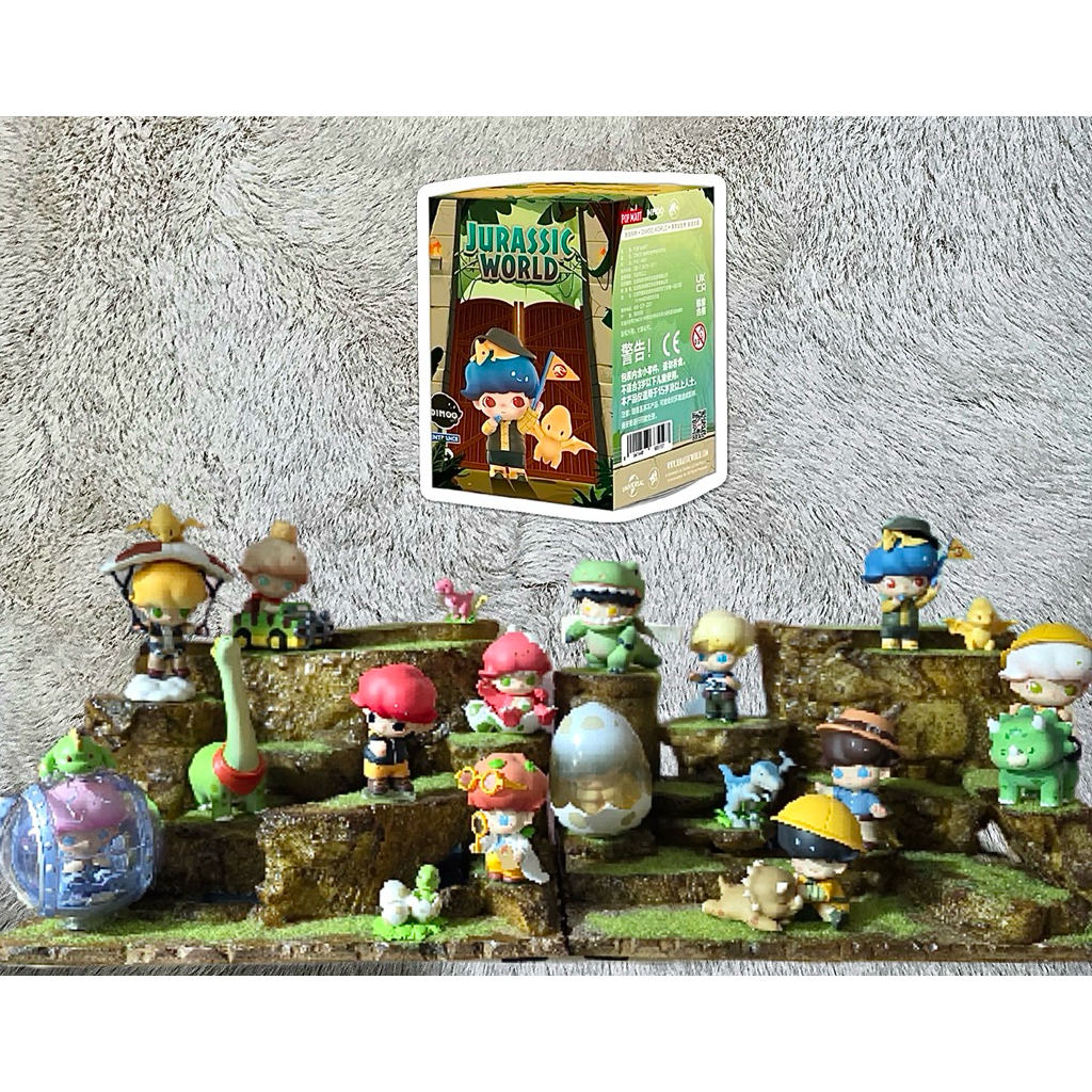 {พร้อมส่ง🇹🇭} เช็คการ์ด 💝 DIMOO Jurassic World Series เช็คการ์ด ไม่แกะตัว [POP MART]