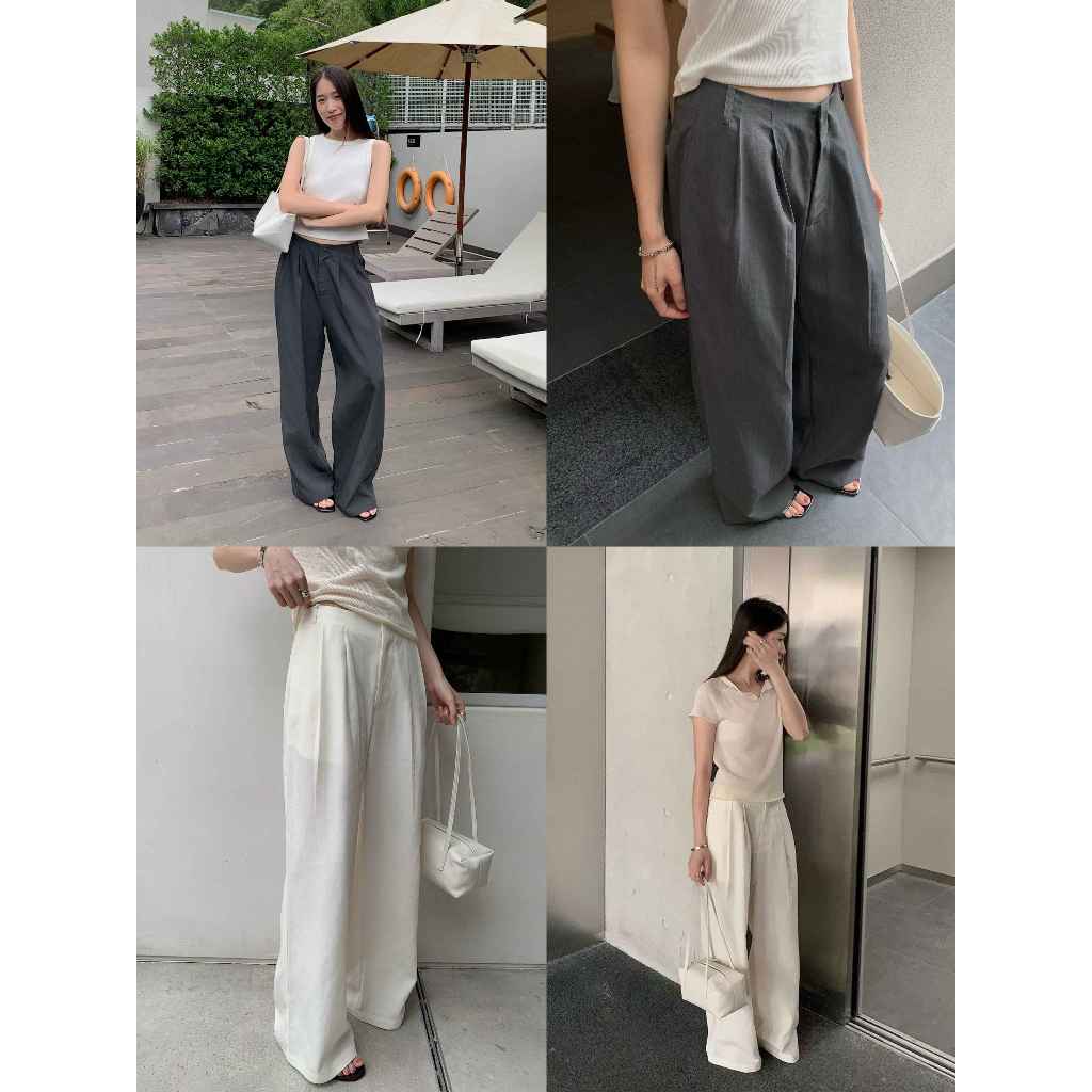 INBYIN - กางเกงขากระบอกตรงขายาว URBANCLASSY TROUSERS - I3671