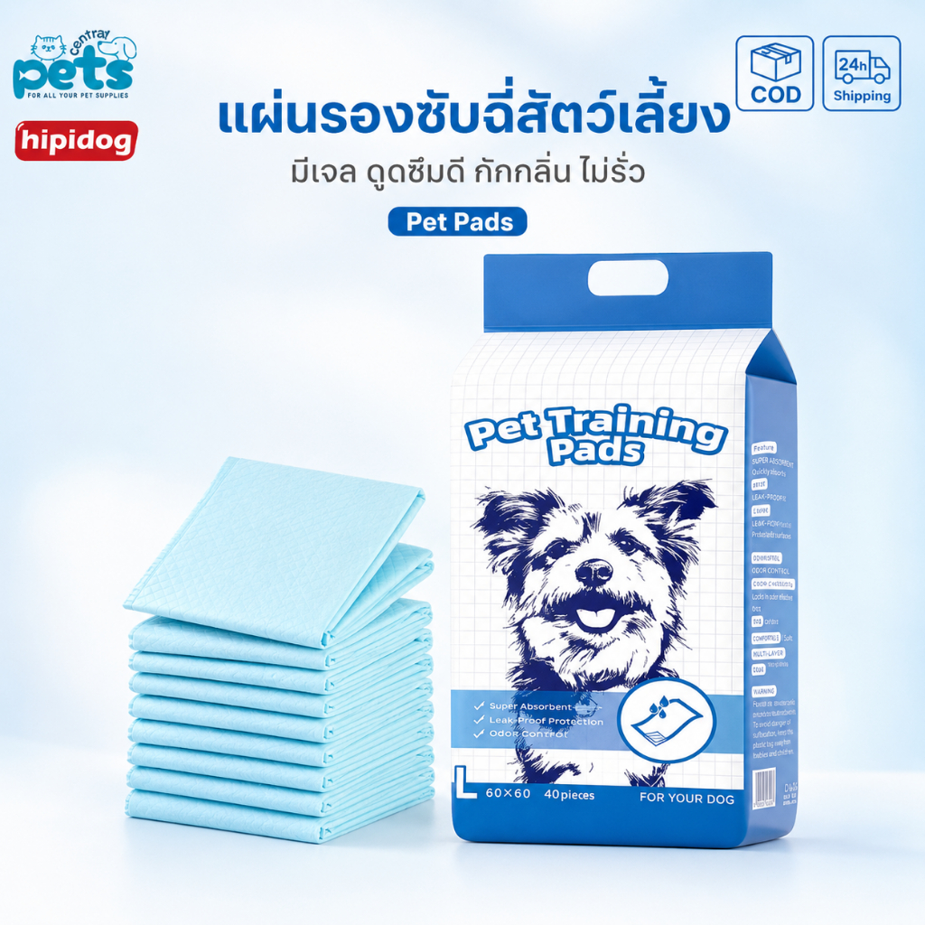 【ลดเหลือ 149】แผ่นรองซับฉี่สัตว์เลี้ยง มีเจล ดูดซึมดี กักกลิ่น ไม่รั่ว สำหรับสุนัขแมว Pet Pads