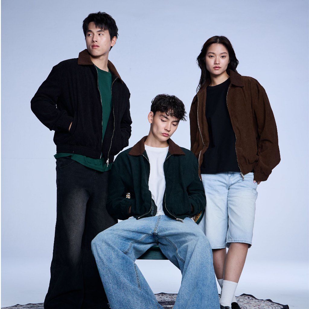 Highschool Winter Camping 2025 Corduroy Jacket เสื้อแจ็คเก็ตลูกฟูกลาเบล เวิร์คแวร์ - OTB21289