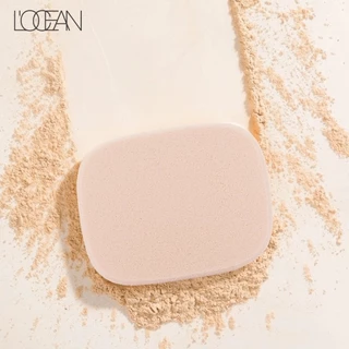 [1ชิ้น] L'OCEAN พัฟทาแป้งผสมรองพื้น NBR สำหรับทาแป้งอัดแข็งหรือรองพื้น สีเนื้อ [ใช้เปียก-แห้ง]