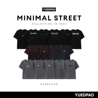 Yuedpao Oversized Minimal Street 2026 เสื้อยืดโอเวอร์ไซส์ ผ้าหนาทรงสวย ยับยาก รีดง่าย เสื้อสกรีน (12 ลาย)