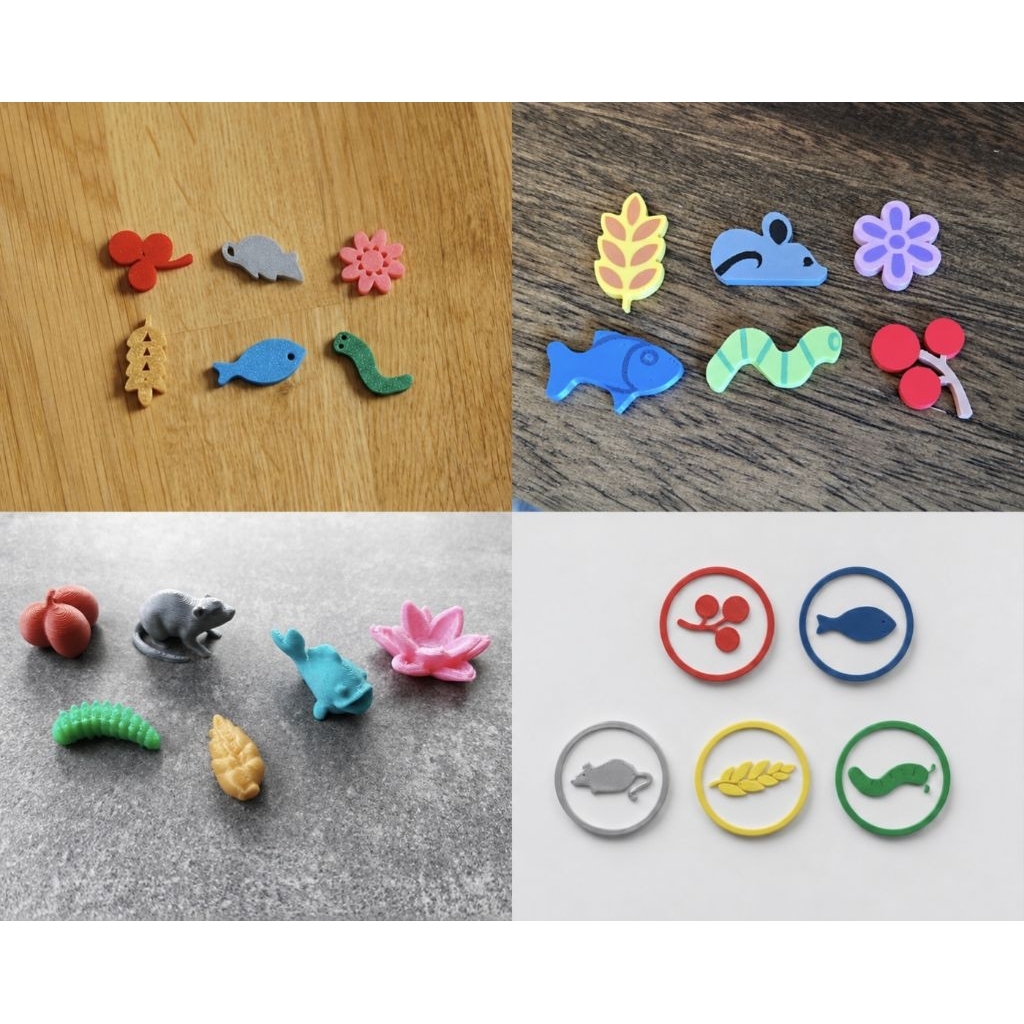 ​🕊️ Wingspan Upgrade Token ปีกปักษาชุดอัพเกรดทรัพยากรอาหาร PETG งาน 3D Print (ไม่รวมตัวเกม)