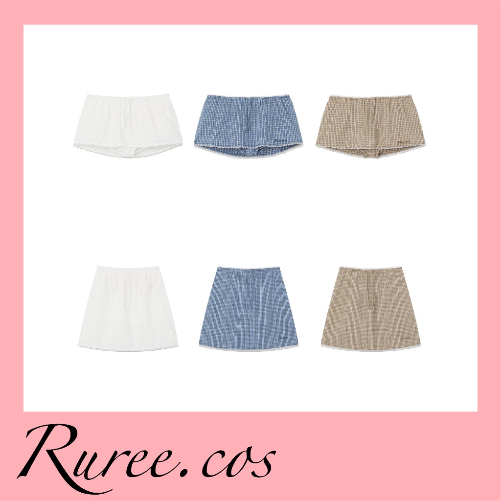 [พร้อมส่ง/ของแท้] Glowny - G Classic Lace-Up Mini & Midi Skirt