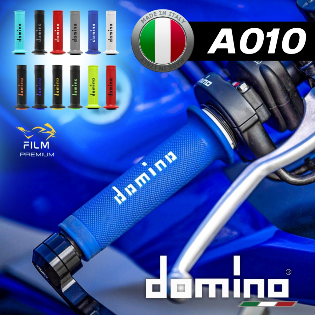 ปลอกแฮนด์ Domino แท้ รุ่น A010 MADE IN ITALY ปลอกแฮนด์ที่ใช้แข่งขันใน MotoGP นุ่มสบาย ติดมือ ไม่ลื่น