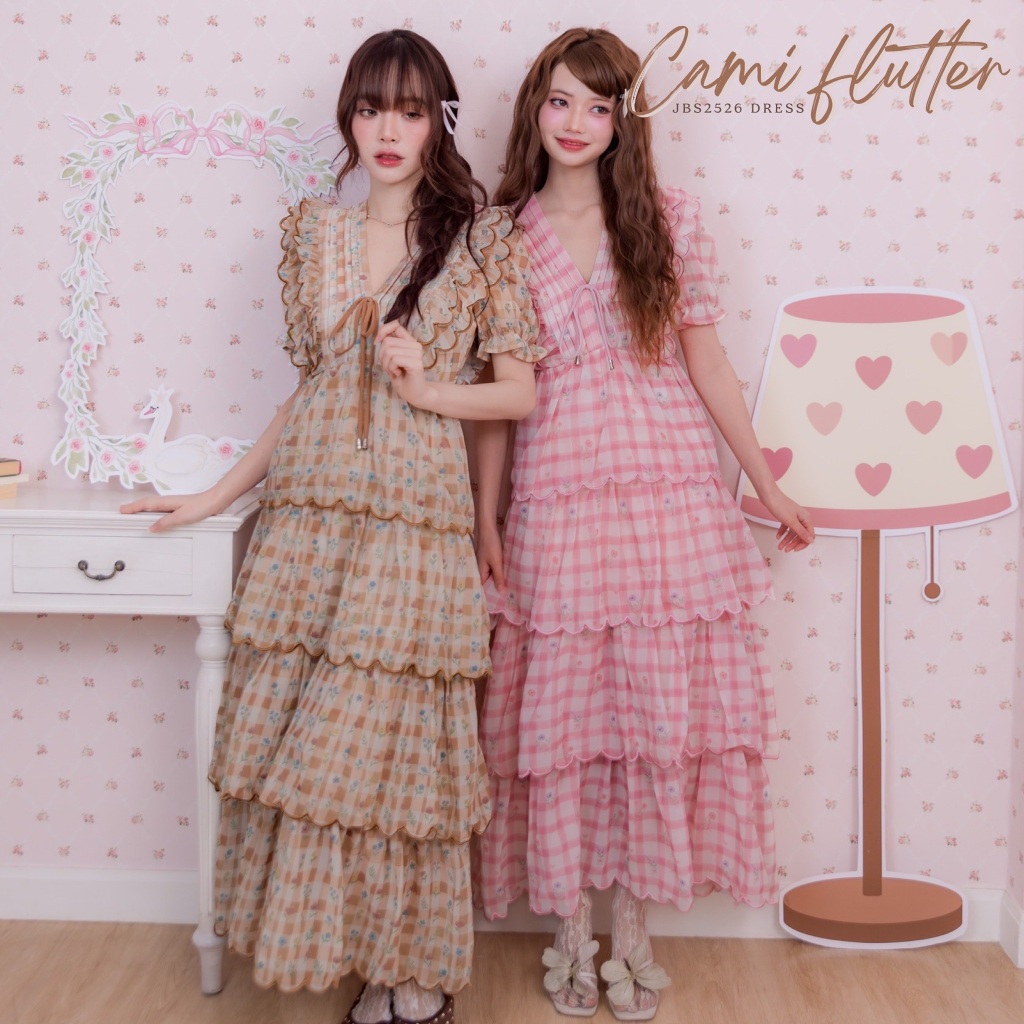 #JBS2526 Cami Flutter Dress Joobs studio