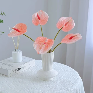 ดอกหน้าวัวปลอม ดอกไม้ปลอม 3D ใบปาล์มประดิษฐ์ แต่งบ้านสไตล์เกาหลี มินิมอล คาเฟ่ งานแต่ง ดอกไม้เสมือนจริง