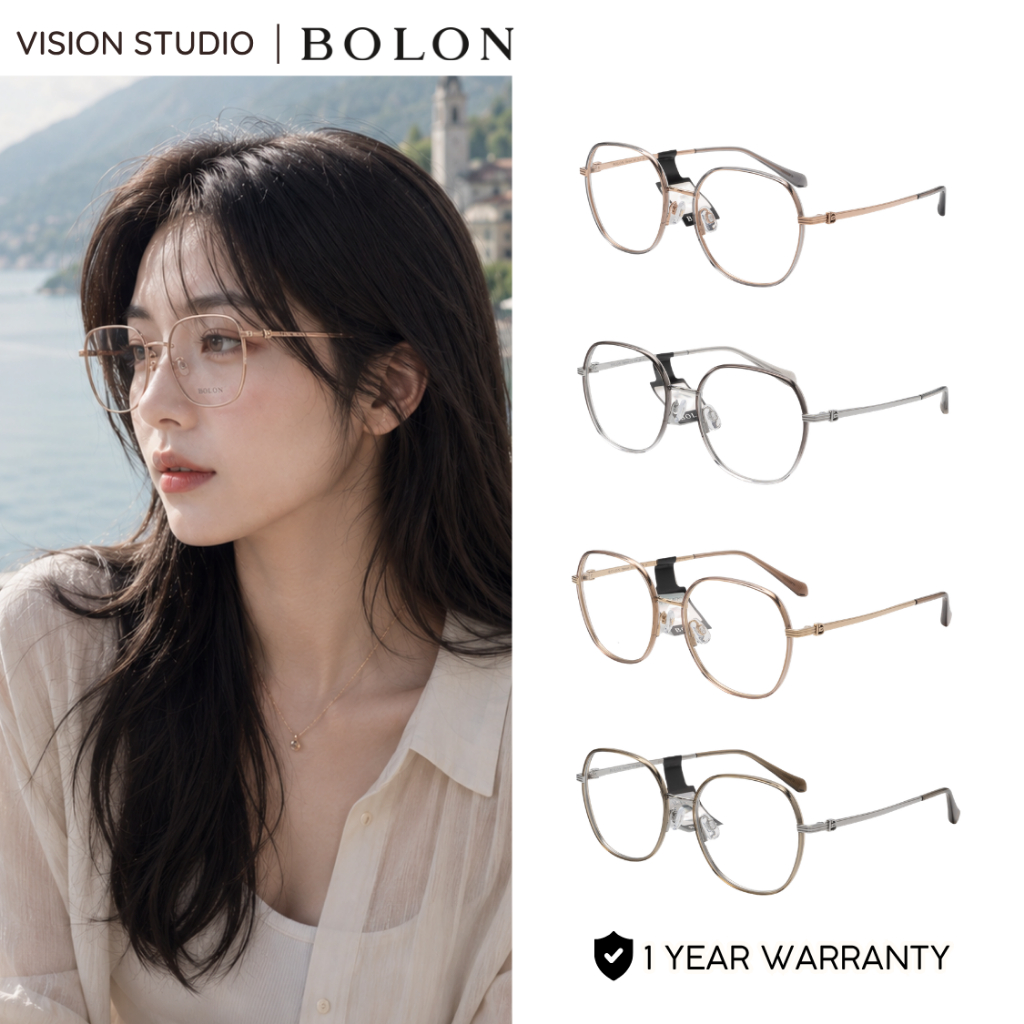 👓แว่นสายตา BOLON รุ่น NARA BA6039 รวมทุกสี ของแท้100% รับประกัน 1 ปีเต็ม