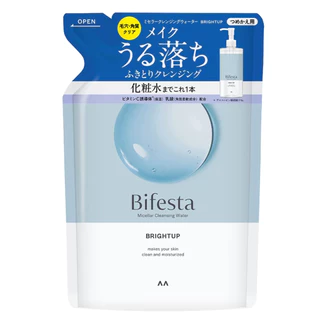 Bifesta Micellar Water บีเฟสต้า ไมเซลล่า คลีนซิ่ง วอเทอร์ ชนิดเติม 360mL ขวดปั๊ม 400ml