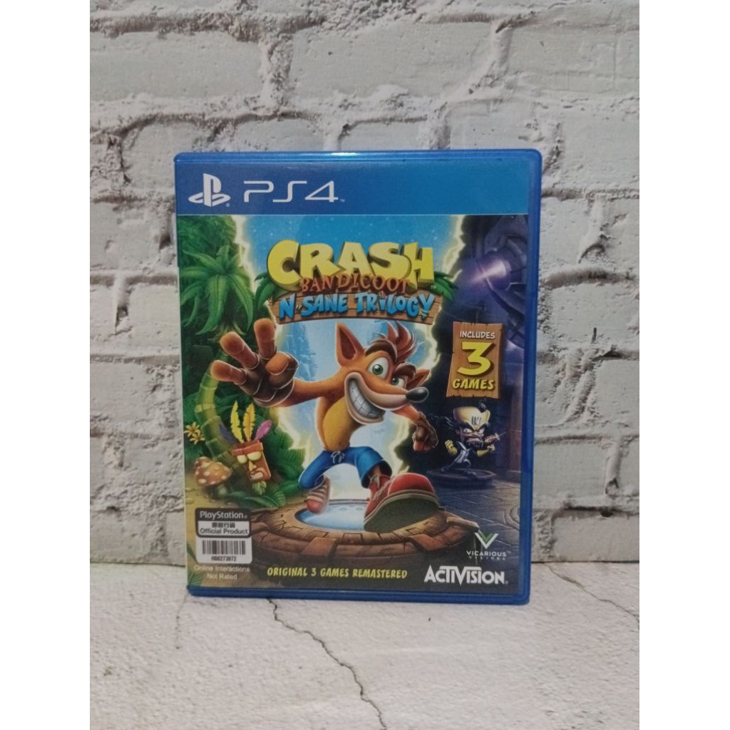 แผ่นเกมส์ PS4 CRASH BANDICOOT N SANE TRILOGY มือสอง