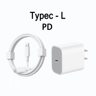 หัวชาร์จ+สายชาร์จ Typec pd45w 20w fastcharging ชุดชาร์จ pd 20w usb c สำหรับ phone / Android （i5 - i17）รับประกัน 1 ปี
