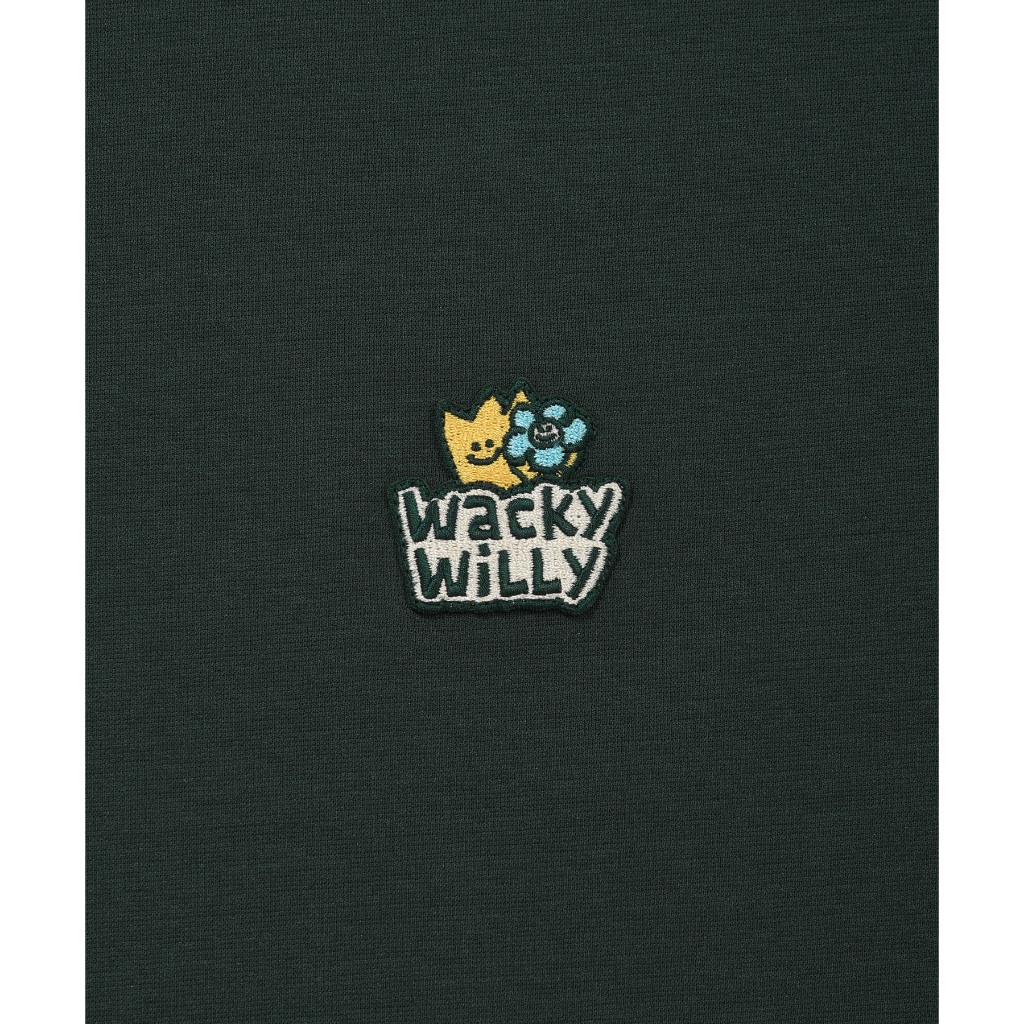 WACKY WILLY เสื้อยืดรุ่น Double Kiky Wappen Short Sleeve T-Shirt Green (80092SKWSSU_S6GNXX) — صورة 5