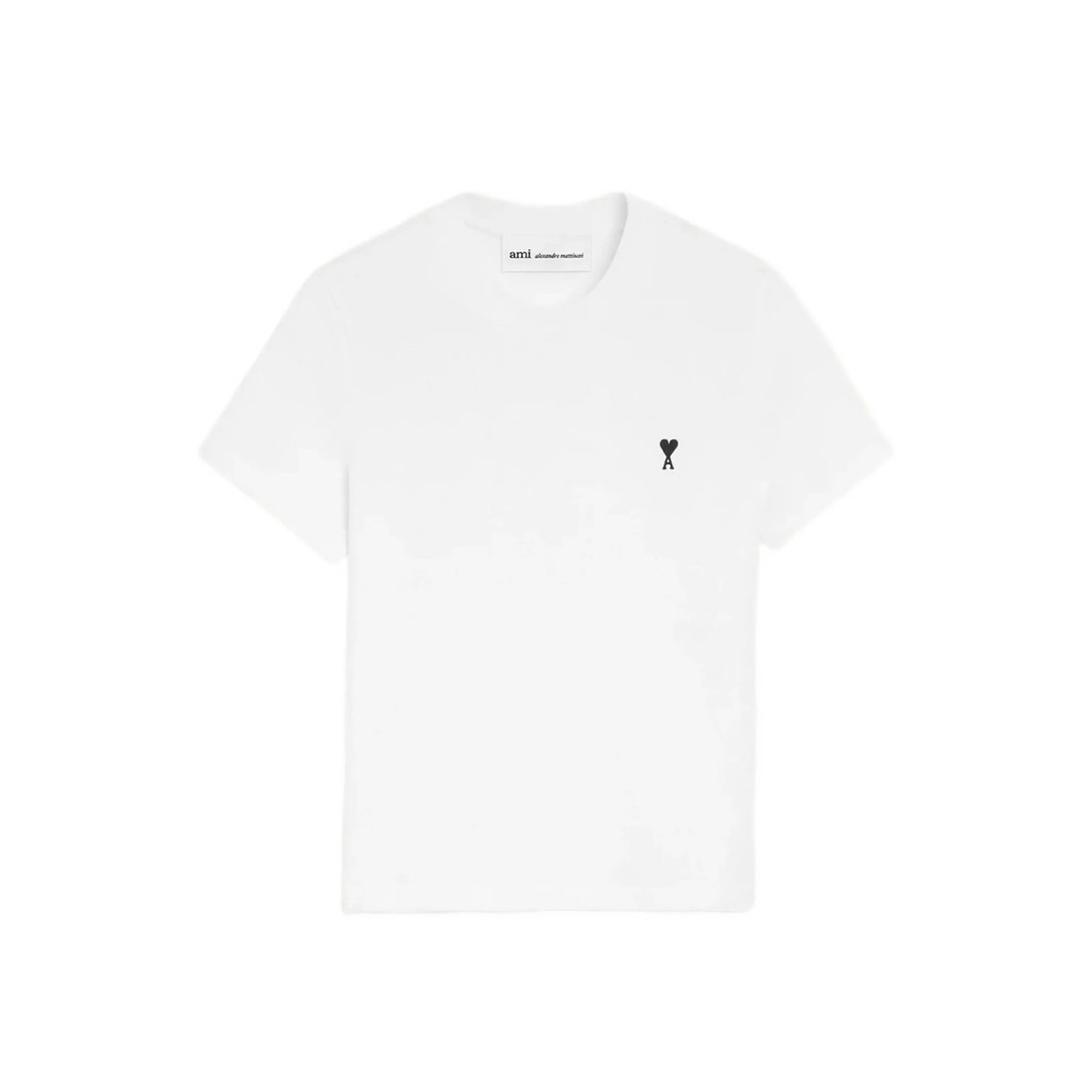 Ami Paris Cotton De Coeur Unisex white Tshirt