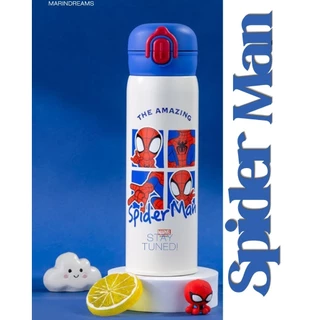 ขวดน้ำเก็บความร้อน/เย็น​ สไปเดอร์แมน ​ ขนาด​500ml.​ เหมาะสำหรับเด็กๆ​ สามารถพกพาไปโรงเรียนได้สะดวก🕷️🕸️🕷️​