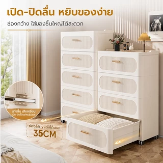 NeatBox ลิ้นชัก โต๊ะข้างเตียง พร้อมล้อเลื่อน พลาสติก PP หนาพิเศษ 0 ฟอร์มาลดีไฮด์ แข็งแรง ปลอดภัย ไร้กลิ่น