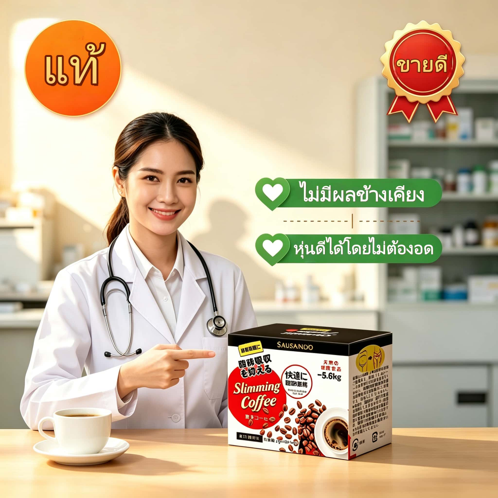 ลด ความ อ้วน เร่ง ด่วนพิเศษ ! กาแฟดำญี่ปุ่น SAUSANDO - อาหารเสริมคุมหิว