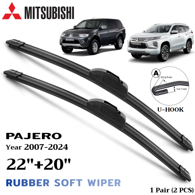 ใบปัดน้ำฝน Mitsubishi Pajero Sport ที่ปัดน้ำฝน มิตซูบิซิ ปาเจโร่ ที่ปัดน้ำฝน กระจก ด้านหน้า รถยนต์ ชิ้น พร้อมส่ง