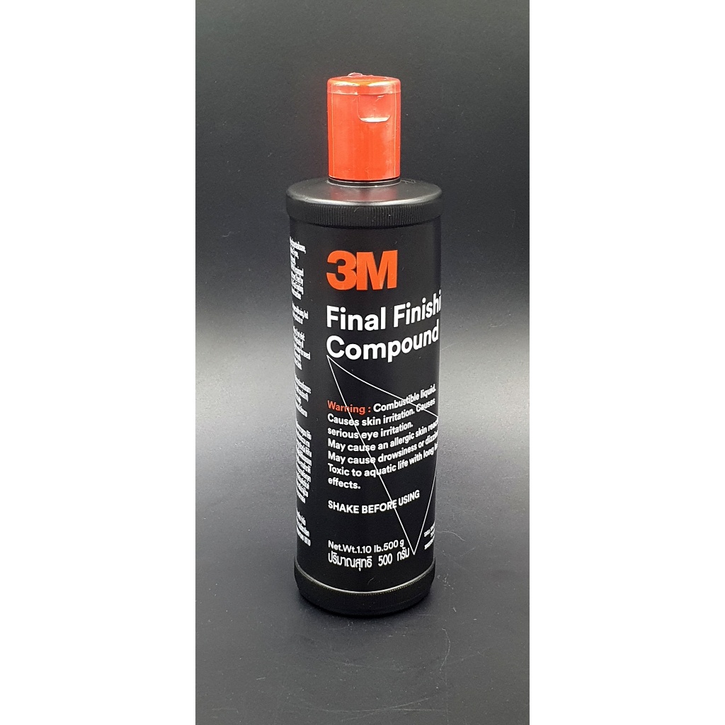 3M Perfect-It Final Finishing Compound น้ำยาขัดเงาสีรถ สำหรับขัดเงาลบรอยขั้นตอนสุดท้าย ขนาด 500 g