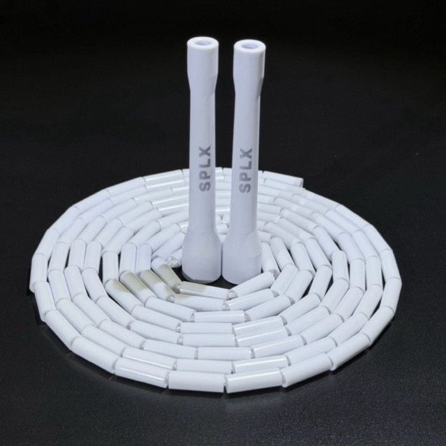 เชือกกระโดดลูกปัด (White - color) Beade Jump Rope ใช้สำหรับกระโดดเชือกออกกำลังกาย