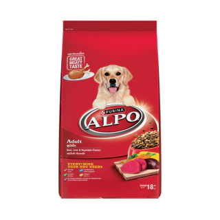 (กระสอบ) Alpo อาหารสุนัข อัลโป ขนาด 18 กิโลกรัม สำหรับสุนัขอายุ 1 ปีขึ้นไป