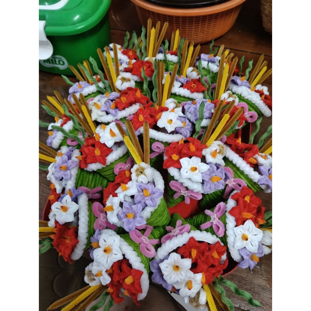 ดอกไม้ไหว้ครู ลวดกำมะหยี่