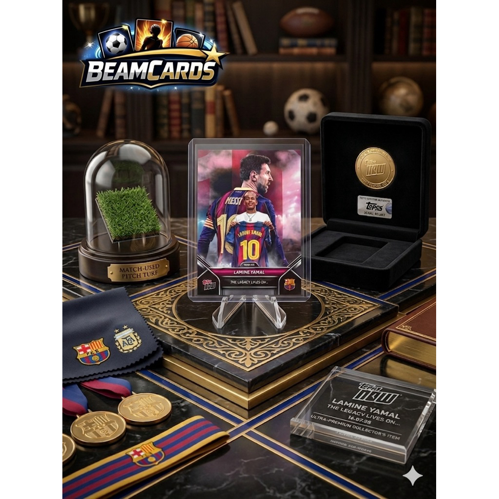 🚀 [🔥 RARE! 🔥] Topps Now - Lamine Yamal "THE LEGACY LIVES ON..." (Messi Pass the Torch)