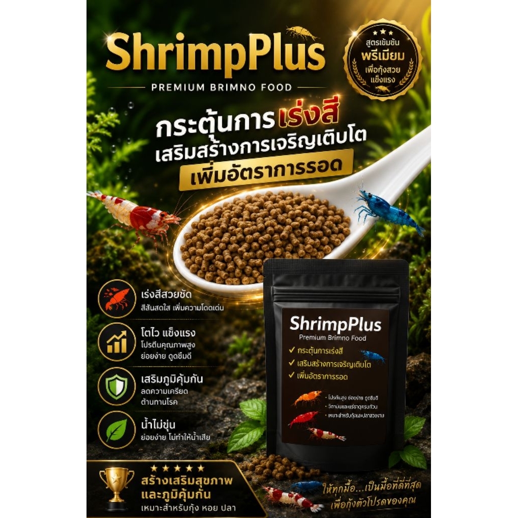 🍀🦐🐚อาหารกุ้งหอยปลาเป็นมิตรกับสิ่งแวดล้อม🍀🦐🐚