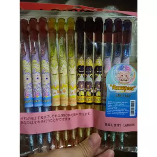 ปากกาลูกลื่น หมึกน้ำเงิน LAMOON หัว 0.38 MM สายมูเตลู