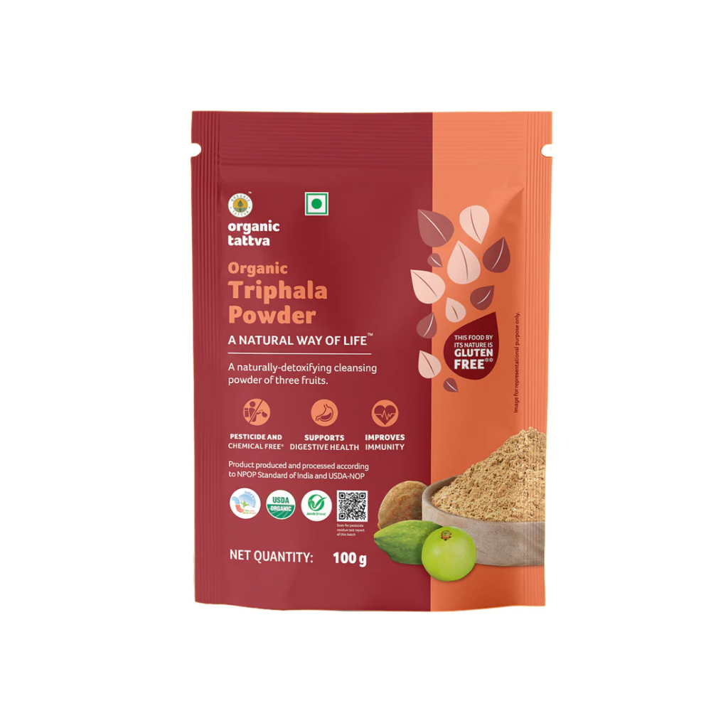 ตรีผลา ออร์แกนิค | Organic Triphala Powder | USDA Certified | 100g