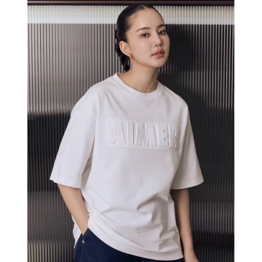 AIMER - AIMER Logo T-shirt 🔥เสื้อยืดโอเวอร์ไซส์ ของแท้100%
