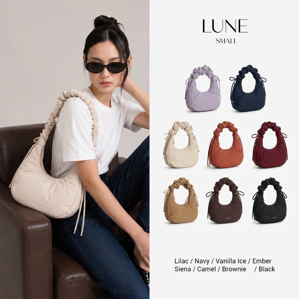 AMBASSADOR | LUNE hobo bag nylon bag By Ambassador A05 5005