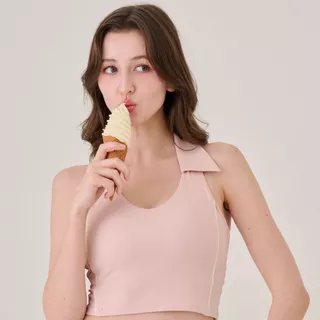Darlyn - Grace Top Bra สปอร์ตบราคอปกผู้หญิง ทรงครอป ผ้ายืด ซัพพอร์ตดี ใส่ฟิตเนส โยคะ *มีพลัสไซส์*