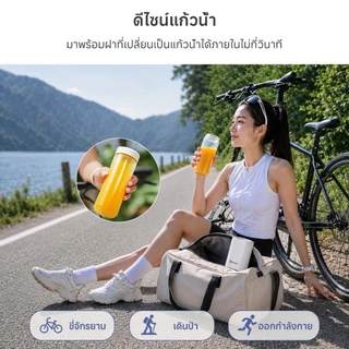 Simplus Portable Blender เครื่องปั่นไฟฟ้า ใช้ในบ้าน ปั่นน้ำผลไม้ ดีไซน์แก้วน้ำ กำลังไฟ 150W LLJH009